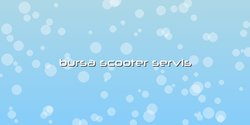 Bursa Scooter Servis