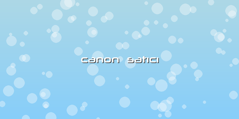 Canon  Satıcı