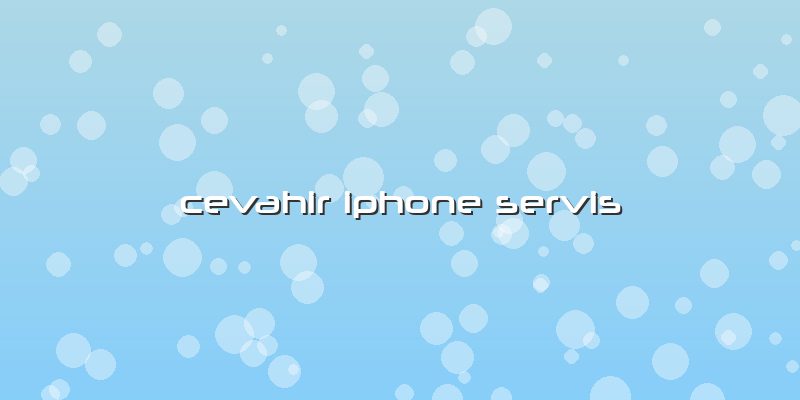 Cevahir Iphone Servis