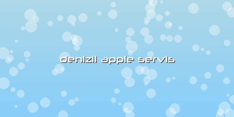 Denizli Apple  Servis