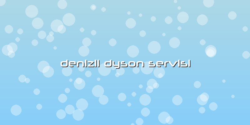 Denizli Dyson Servisi