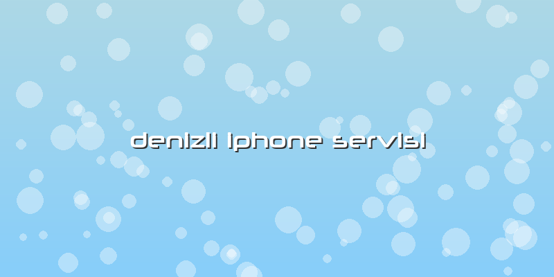 Denizli Iphone Servisi