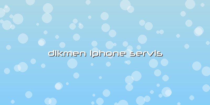 Dikmen Iphone Servis