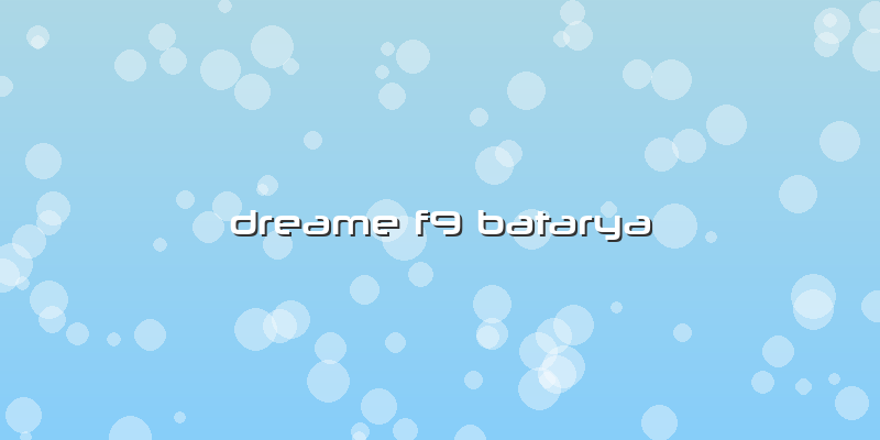 Dreame F9 Batarya