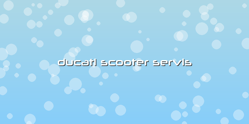 Ducati Scooter Servis