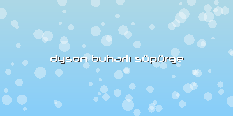 Dyson Buharlı Süpürge
