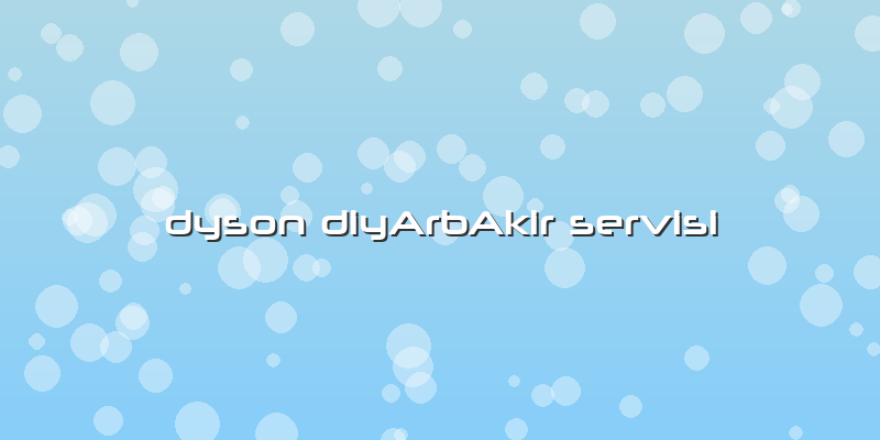 Dyson DiyArbAkir Servisi