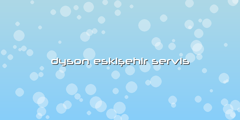 Dyson Eskişehir Servis