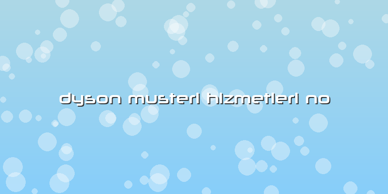 Dyson Musteri Hizmetleri No