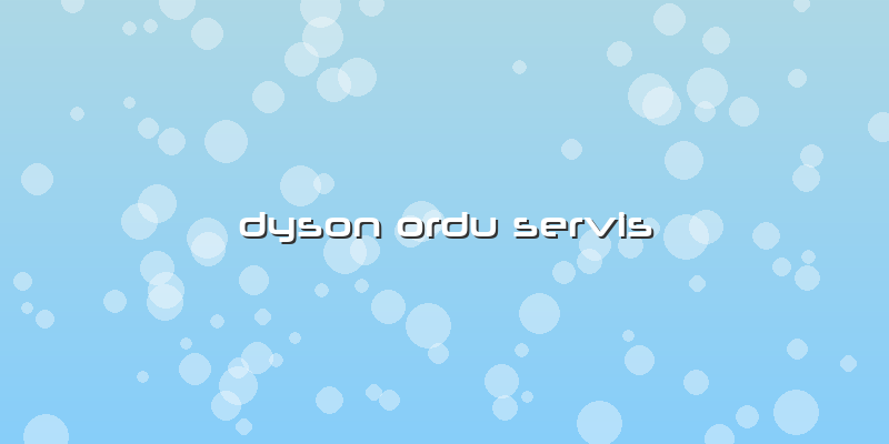 Dyson Ordu Servis