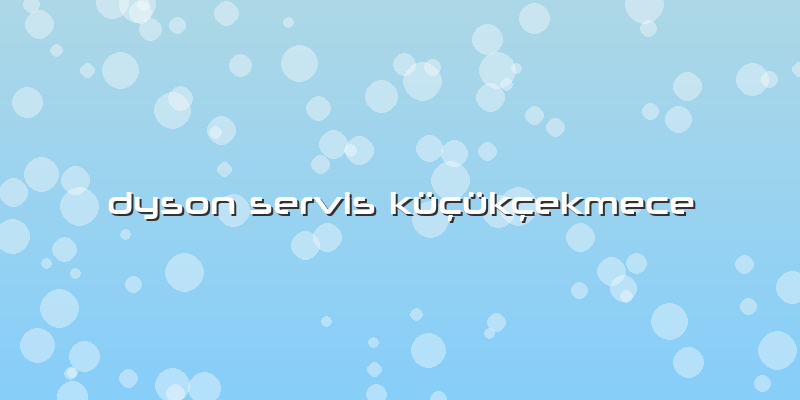 Dyson Servis Küçükçekmece