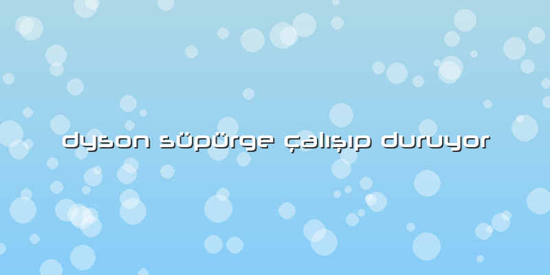 Dyson Süpürge çalışıp Duruyor