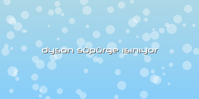 Dyson Süpürge ısınıyor