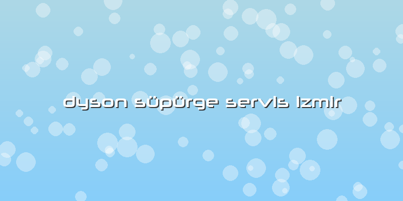 Dyson Süpürge Servis Izmir