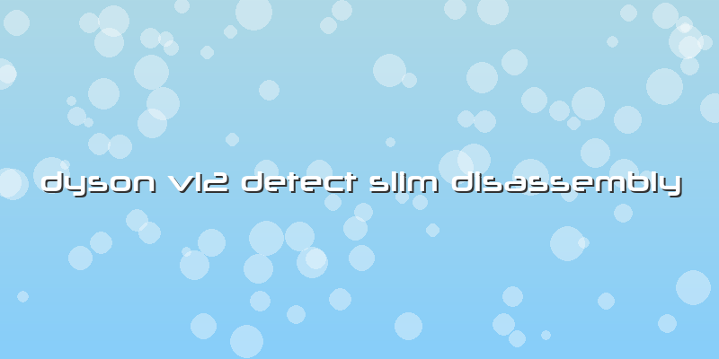 Dyson V12 Detect Slim Disassembly