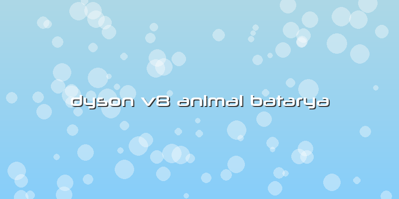 Dyson V8 Animal Batarya
