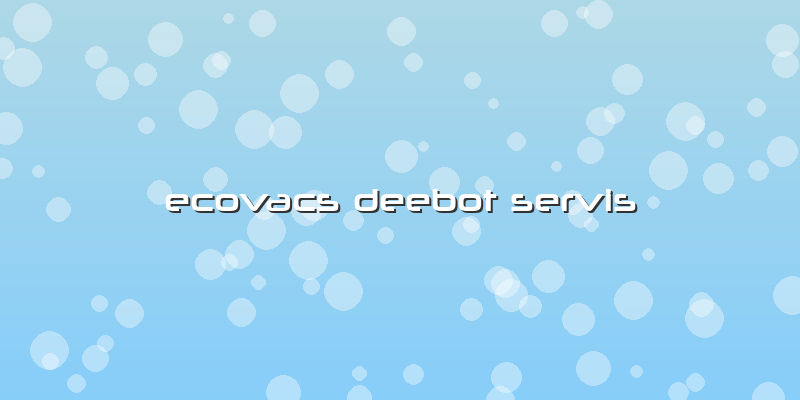 Ecovacs Deebot Servis