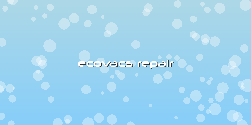 Ecovacs Repair