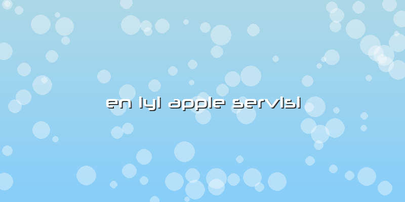 En Iyi Apple Servisi