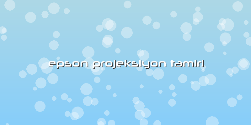Epson Projeksiyon Tamiri