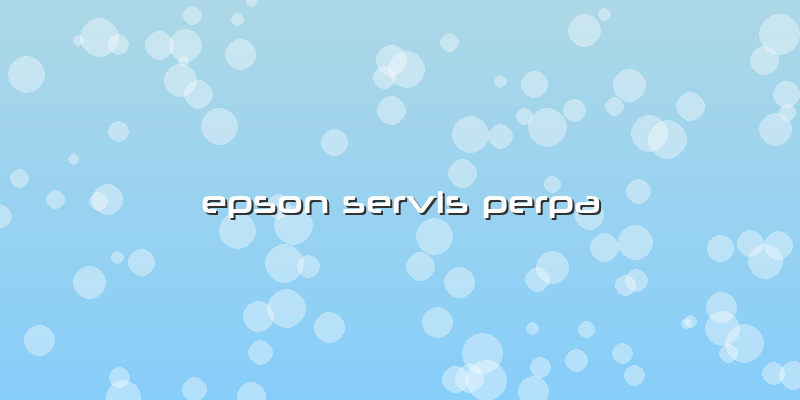 Epson Servis Perpa