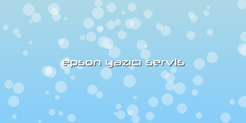 Epson Yazıcı Servis