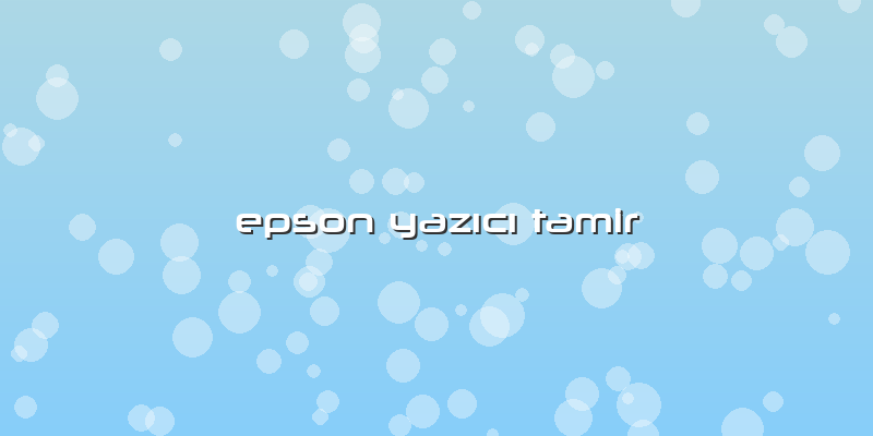 Epson Yazıcı Tamir