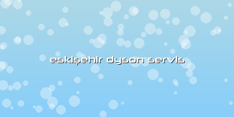 Eskişehir Dyson Servis