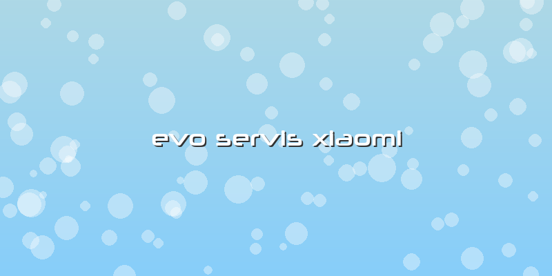 Evo Servis Xiaomi