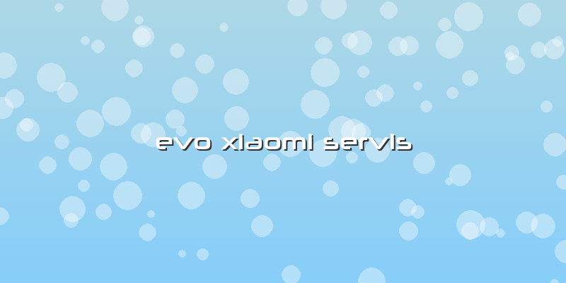 Evo Xiaomi Servis