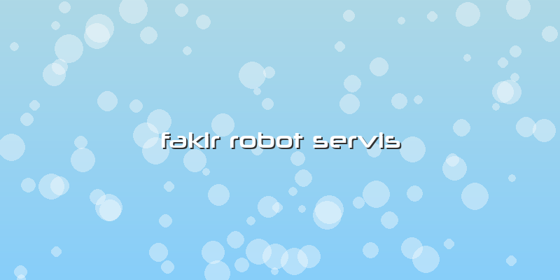 Fakir Robot Servis