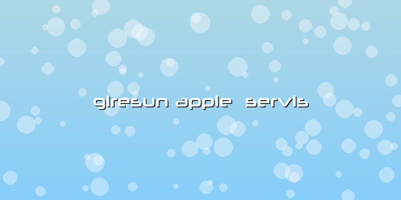 Giresun Apple  Servis