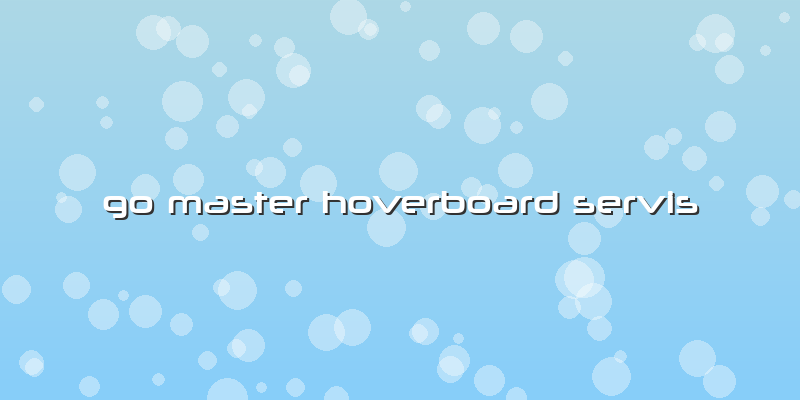 Go Master Hoverboard Servis