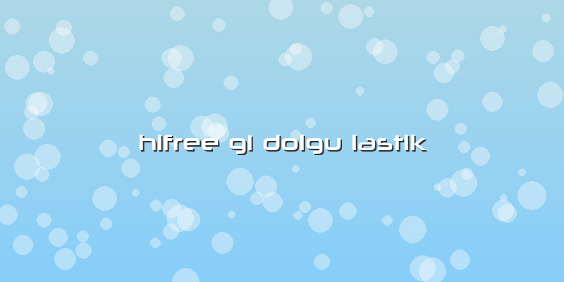 Hifree G1 Dolgu Lastik