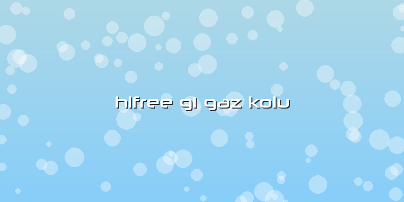 Hifree G1 Gaz Kolu