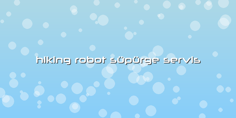 Hiking Robot Süpürge Servis