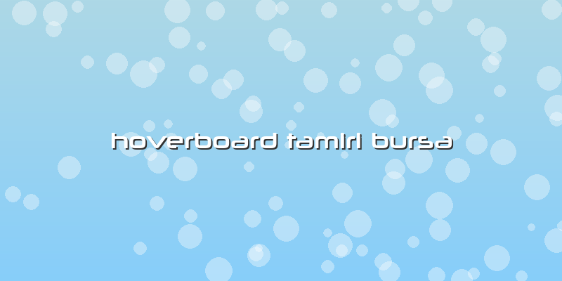 Hoverboard Tamiri Bursa