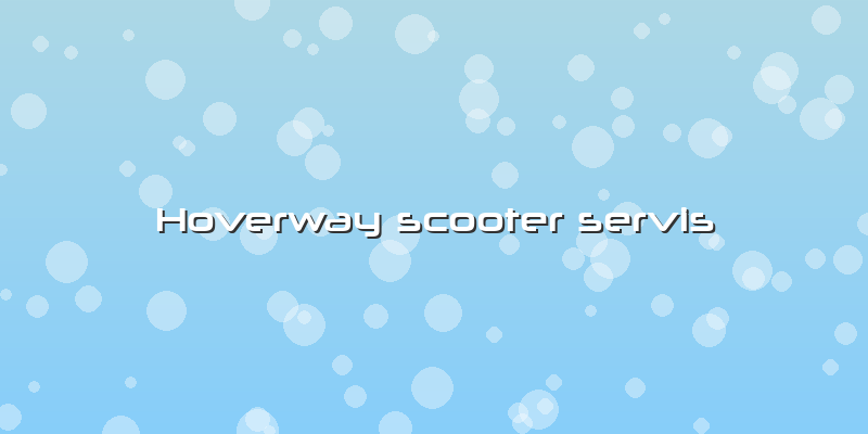 Hoverway Scooter Servis