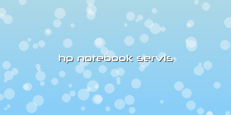 Hp Notebook Servis