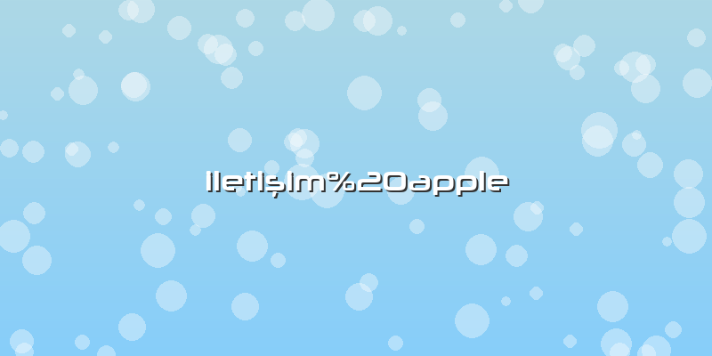 Iletişim apple