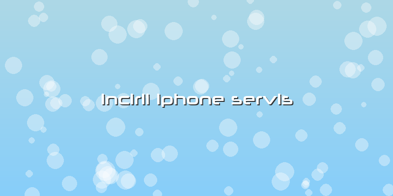 Incirli Iphone Servis