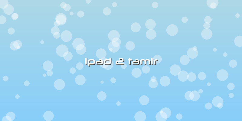 Ipad 2 Tamir