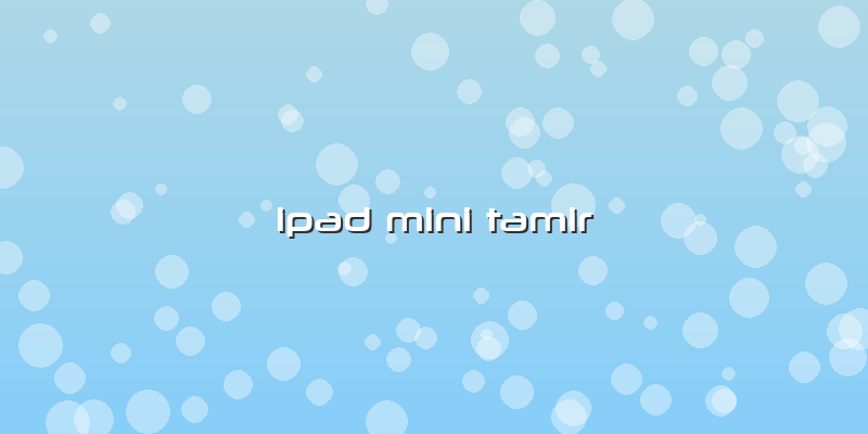 Ipad Mini Tamir