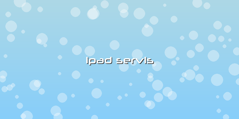 Ipad  Servis