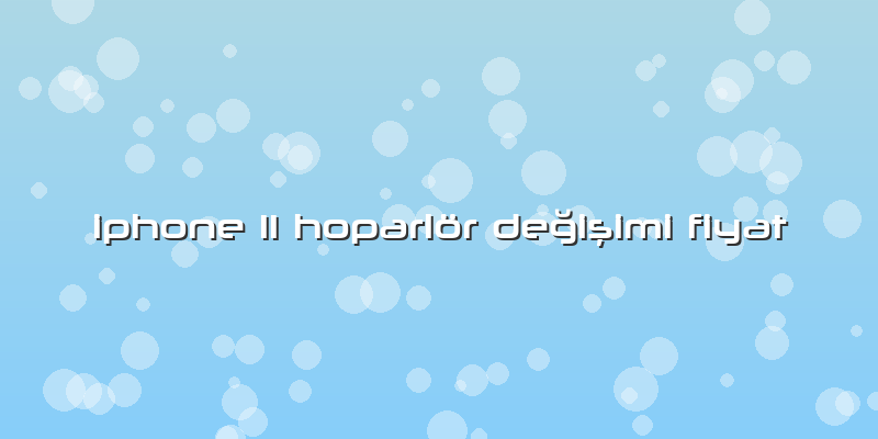 Iphone 11 Hoparlör Değişimi Fiyat
