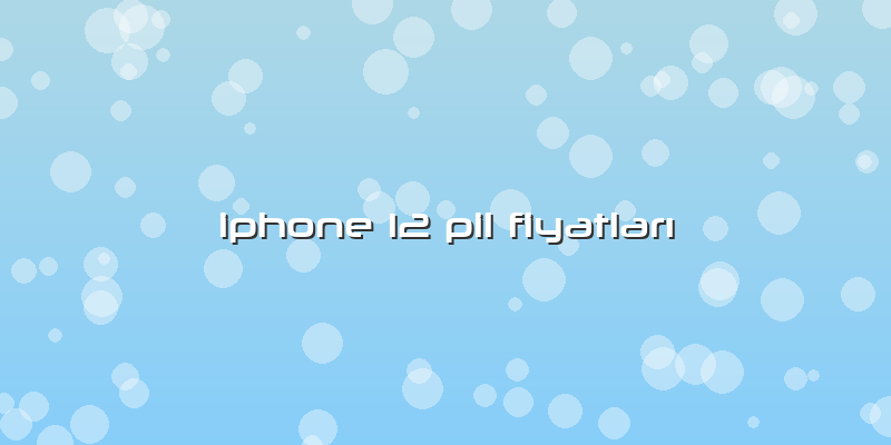 Iphone 12 Pil Fiyatları