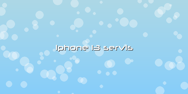 Iphone 13 Servis