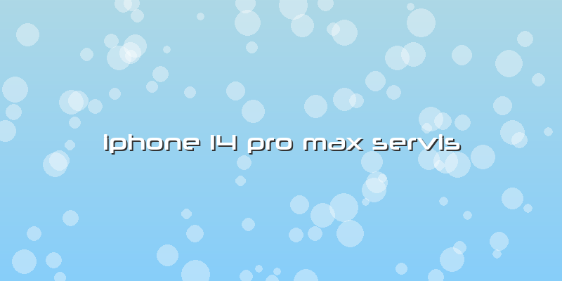 Iphone 14 Pro Max Servis