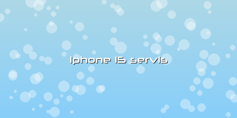 Iphone 15 Servis
