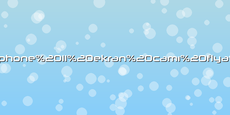 Iphone 11 ekran camı fiyatı